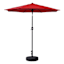 Red Crank & Tilt Round Patio Umbrella, 7.5'