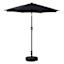 Black Crank & Tilt Round Patio Umbrella, 7.5'