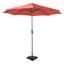 Red Crank & Tilt Round Patio Umbrella, 9'