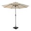 Tan Crank & Tilt Round Patio Umbrella, 9'