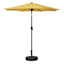 Yellow Crank & Tilt Round Patio Umbrella, 7.5'