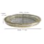 Providence Gold Glass Metal Amenity Tray, 11"