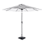 Black Awning Stripe Crank & Tilt Round Patio Umbrella, 9'