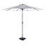 Navy Blue Awning Striped Crank & Tilt Round Patio Umbrella, 9'