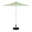 Teal & Lemon Crank & Tilt Round Patio Umbrella, 7.5'