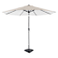 Found & Fable Tonal Talia Leaf Crank & Tilt Round Patio Umbrella, 9'
