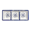 Blue Mosaic 3 Section Serving Dish, 14.7"