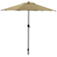 Tan Crank & Tilt Round Patio Umbrella, 7.5'