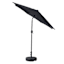 Black Crank & Tilt Round Patio Umbrella, 7.5'
