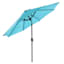 Turquoise Crank & Tilt Round Patio Umbrella, 9'