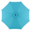 Turquoise Crank & Tilt Round Patio Umbrella, 9'