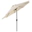 Tan Crank & Tilt Round Patio Umbrella, 9'