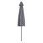 Grey Crank & Tilt Round Patio Umbrella, 9'