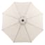 Tan Crank Round Patio Umbrella, 11'