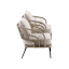Paloma Patio Armchairs Taupe Wicker with Sand Cushions 2-Piece Set