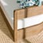 Oakes Driftwood Finish Acacia Wood Patio Sofa with Ash Cushions