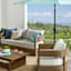 Oakes Driftwood Finish Acacia Wood Patio Sofa with Ash Cushions