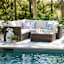 Highland Patio Sectional & Coffee Table 3-Piece Set