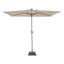 Rectangle LED Crank Patio Umbrella, 6.5" & Base 2-Piece Set