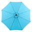 Crank Round Patio Umbrella,11' & Base 2-Piece Set