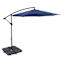 Navy Blue Offset Round Patio Umbrella, 10'