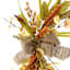 Bow with Heather Half Wreath, 20"