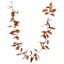 Orange Leaves Coiled Garland, 60"