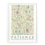 Glass Framed Patience Print Wall Art, 13x17