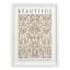 Glass Framed Beautiful Print Wall Art, 13x17