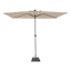 Rectangle LED Crank Patio Umbrella, 6.5" & Base 2-Piece Set