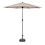 Paloma Patio Dining Table, Wicker Patio Dining Chairs & Patio Umbrella 7-Piece Set