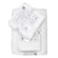 4-Pack White Cloud Washcloth Set