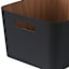 Black Sage & Wood Storage Bin, 17l
