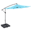 Turquoise Offset Round Patio Umbrella, 10'