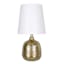 Gold Metal Hammered Mini Lamp with Shade, 12.5"