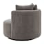 Ashton Oversized Swivel Chair, Grey