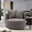Ashton Oversized Swivel Chair, Grey
