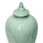 Green Ceramic Ginger Jar, 15.7"
