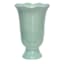 White and Green Ceramic Decor Tulip Pot, 15.7''