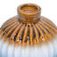 Brown, White & Blue  Ceramic Decorative Vase, 7.1"
