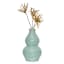 Green Ceramic Decorative Vase, 7.1"