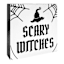 Spellbound Set of 3 Witch Signs, 3"