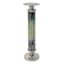 Teal Ombre & Nickel Pillar Candle Holder, 16"