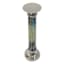 Teal Ombre & Nickel Pillar Candle Holder, 16"