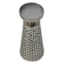 Punched Nickel Candle Holder, 10"