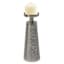 Punched Nickel Pillar Candle Holder, 12"