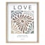 Glass Framed Love Print Wall Art, 16x20
