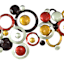 Metal Geo Rings Wall Art, 71x32
