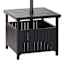 Grammercy Umbrella Patio Table, Black