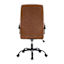 Matthew Faux Leather Office Chair, Cognac
